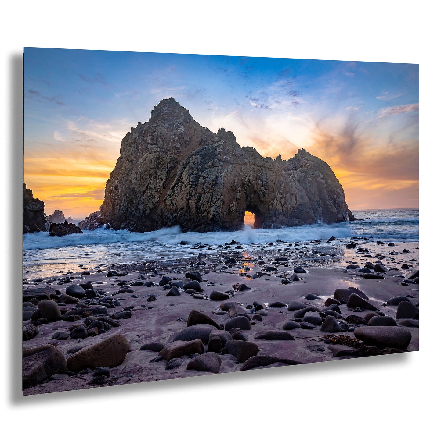 Big Sur Beach Print, Keyhole Arch, Pfeiffer Beach, California Ocean Art, Seascape Home Decor, Rocky Carmel Coast, Fine Art, Large Canvas