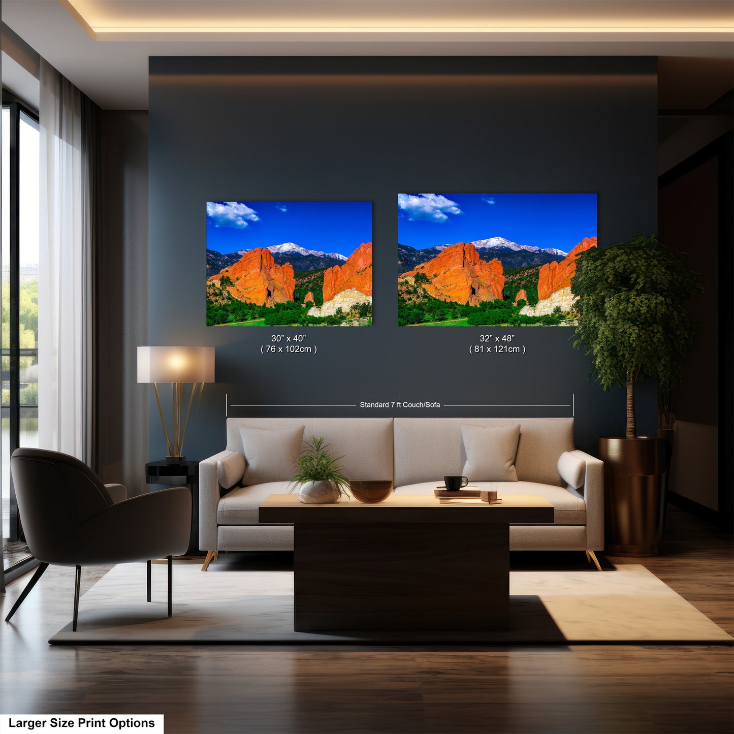 Garden of the god's picture, Pikes Peak print, Colorado Springs canvas, Colorado Springs wall art, 