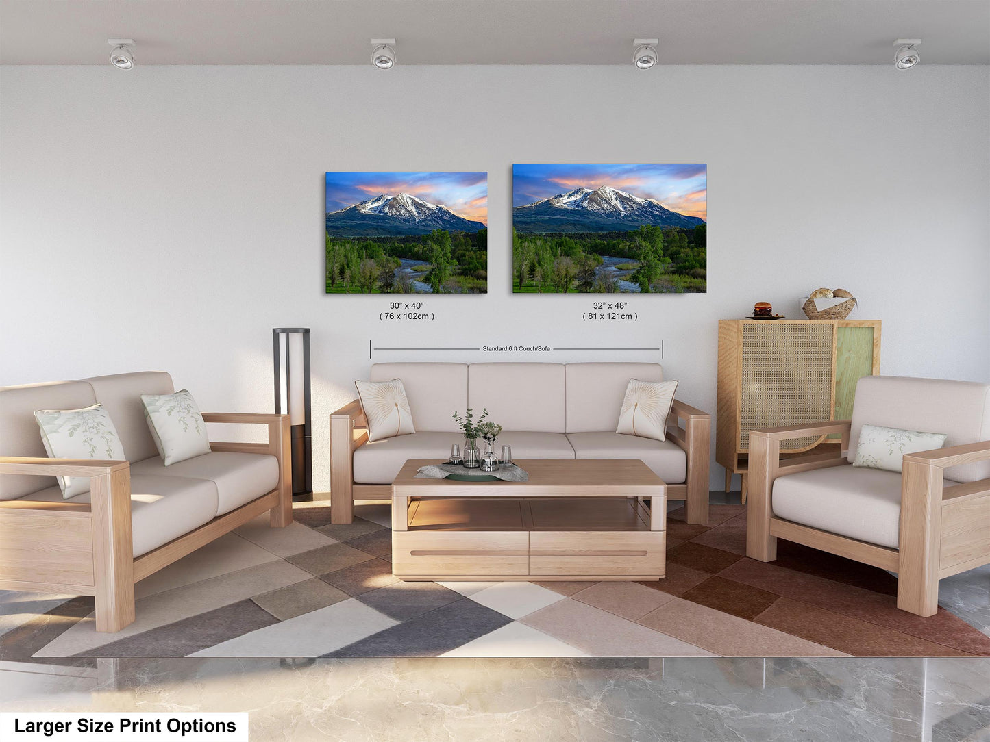 Mt. Sopris landscape picture, Aspen Colorado, Carbondale Colorado, Mount Sopris, Colorado wall art, mountain wall art, man cave art