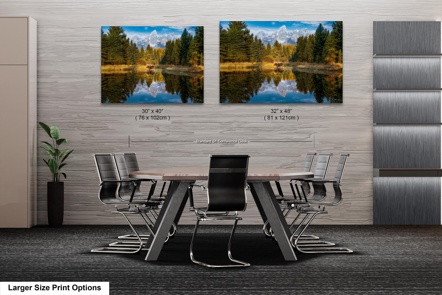 Majestic Bull Moose Reflection Posing at Sunrise Schwabacher Landing Grand Teton National Park Mountain Photo Wall Art Print for Home Decor