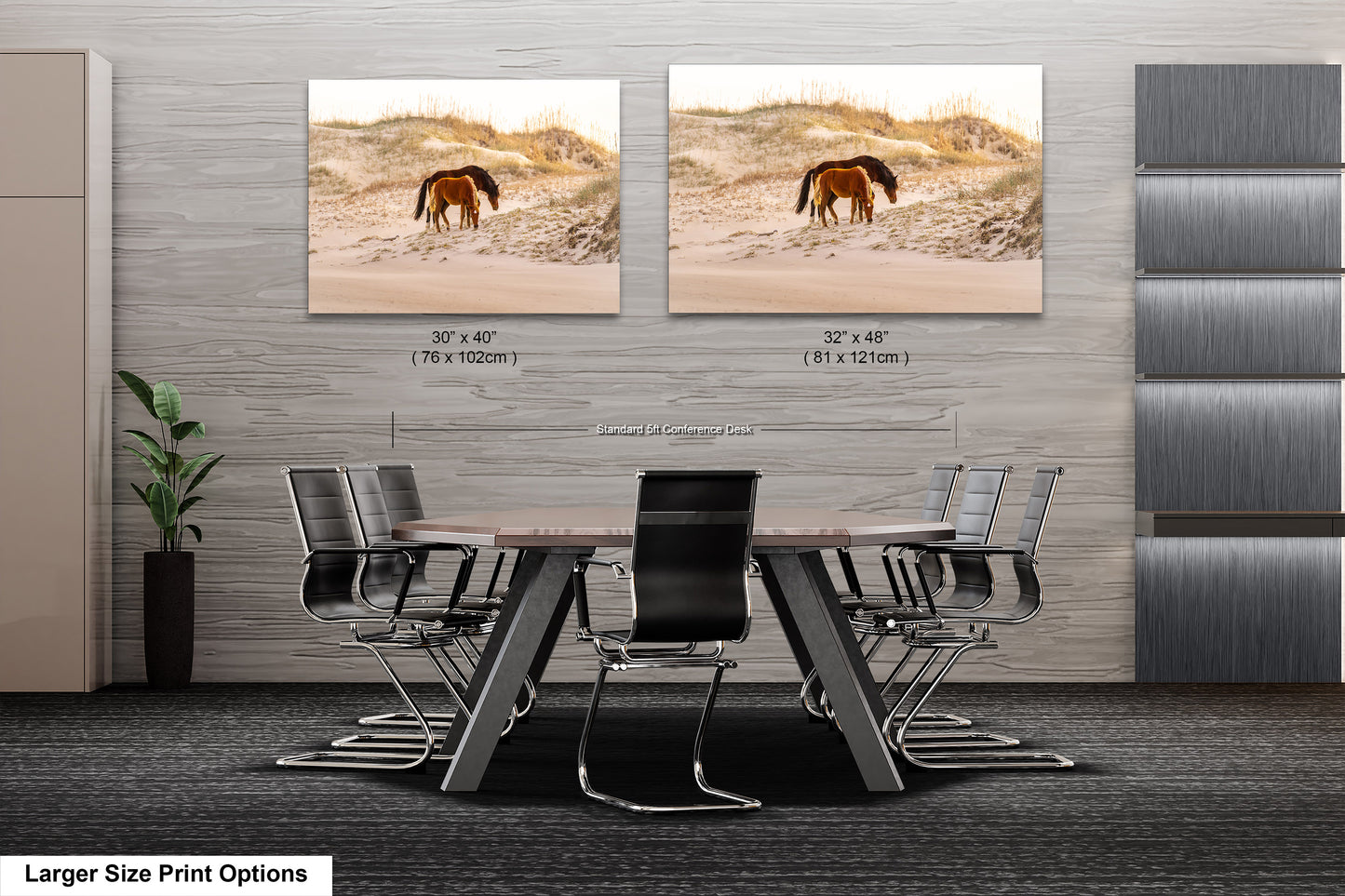 Wild Mustang Horses Mother and Baby Sunset / Fine Art Print / Canvas / Acrylic / Metal / Photography