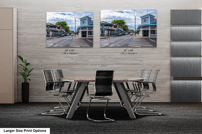 Front Street, Lahaina: Maui Hawaii Historic Canvas Metal Print Lahaina Photography Wall Art