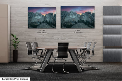 Mt. Rushmore national monument, Mount Rushmore, South Dakota picture, Black Hills wall art, Mt. Rushmore picture, sunset in black hills