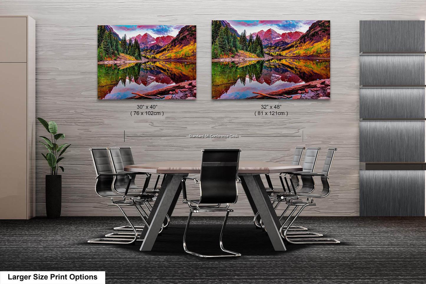 Maroon Bells near Aspen, Maroon Bells photo, Colorado art, autumn canvas, mountain wall art, Aspen art, autumn colors