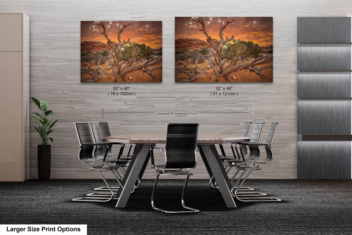 Dead Tree Sunset in Arches National Park Utah Fine art Canvas/Metal/Acrylic/Photo Print Wall Art Office Home Decorations Ready to hang