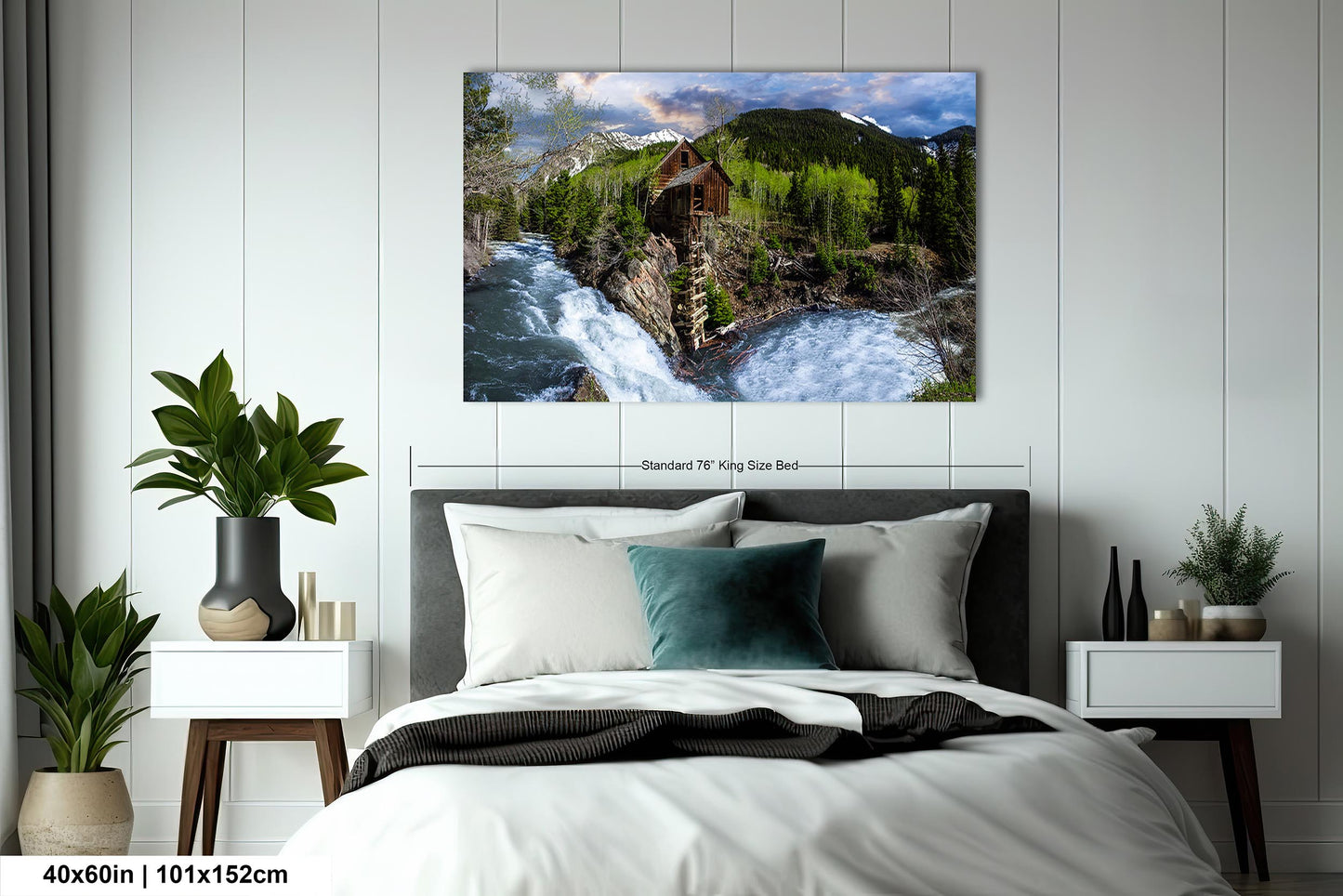 Crystal Mill landscape picture, Aspen Colorado, Carbondale Colorado, Crystal Mill in spring, Colorado wall art, mountain wall art, man cave