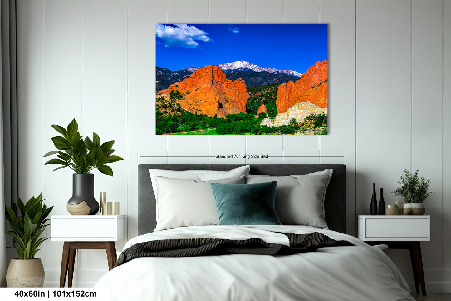 Garden of the god's picture, Pikes Peak print, Colorado Springs canvas, Colorado Springs wall art, 