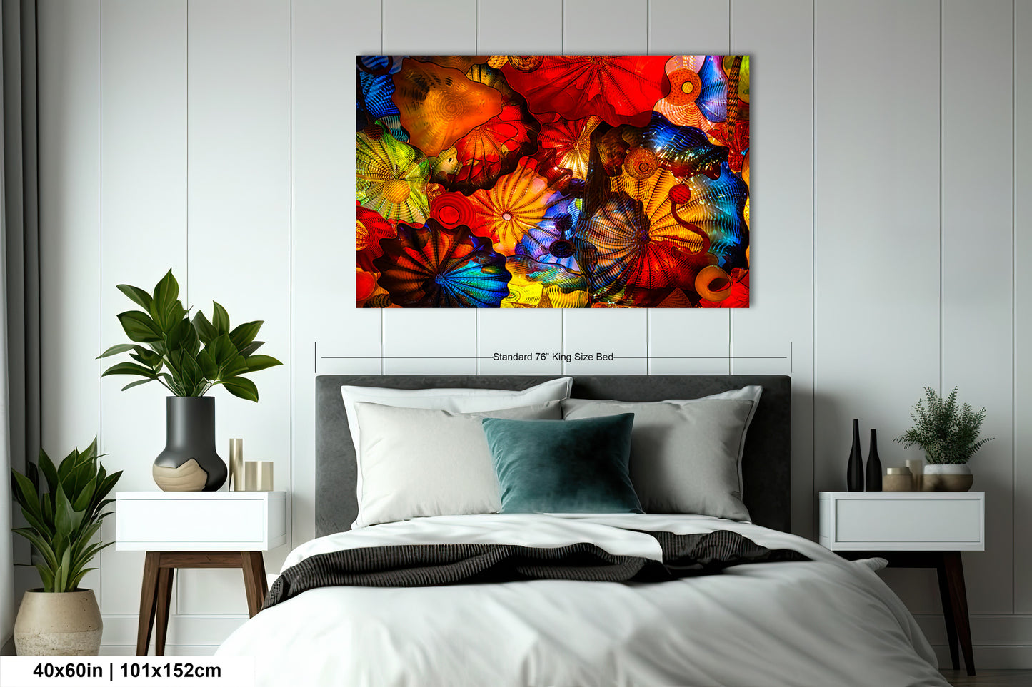 Color Glass Flowers Print, Chihuly Glass Wall Art, Home Decoration, House Warming Gift, Interior Design Ideas, Abstract Art, Urban Art