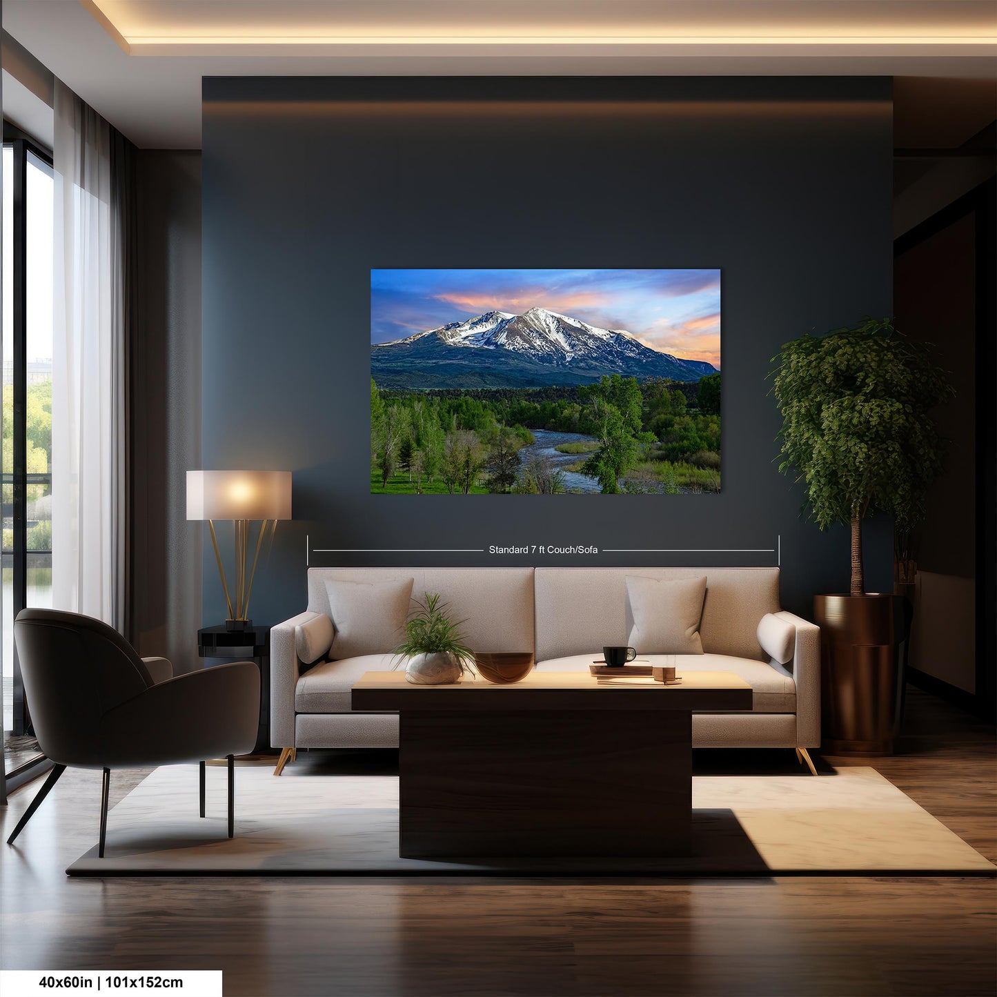 Mt. Sopris landscape picture, Aspen Colorado, Carbondale Colorado, Mount Sopris, Colorado wall art, mountain wall art, man cave art