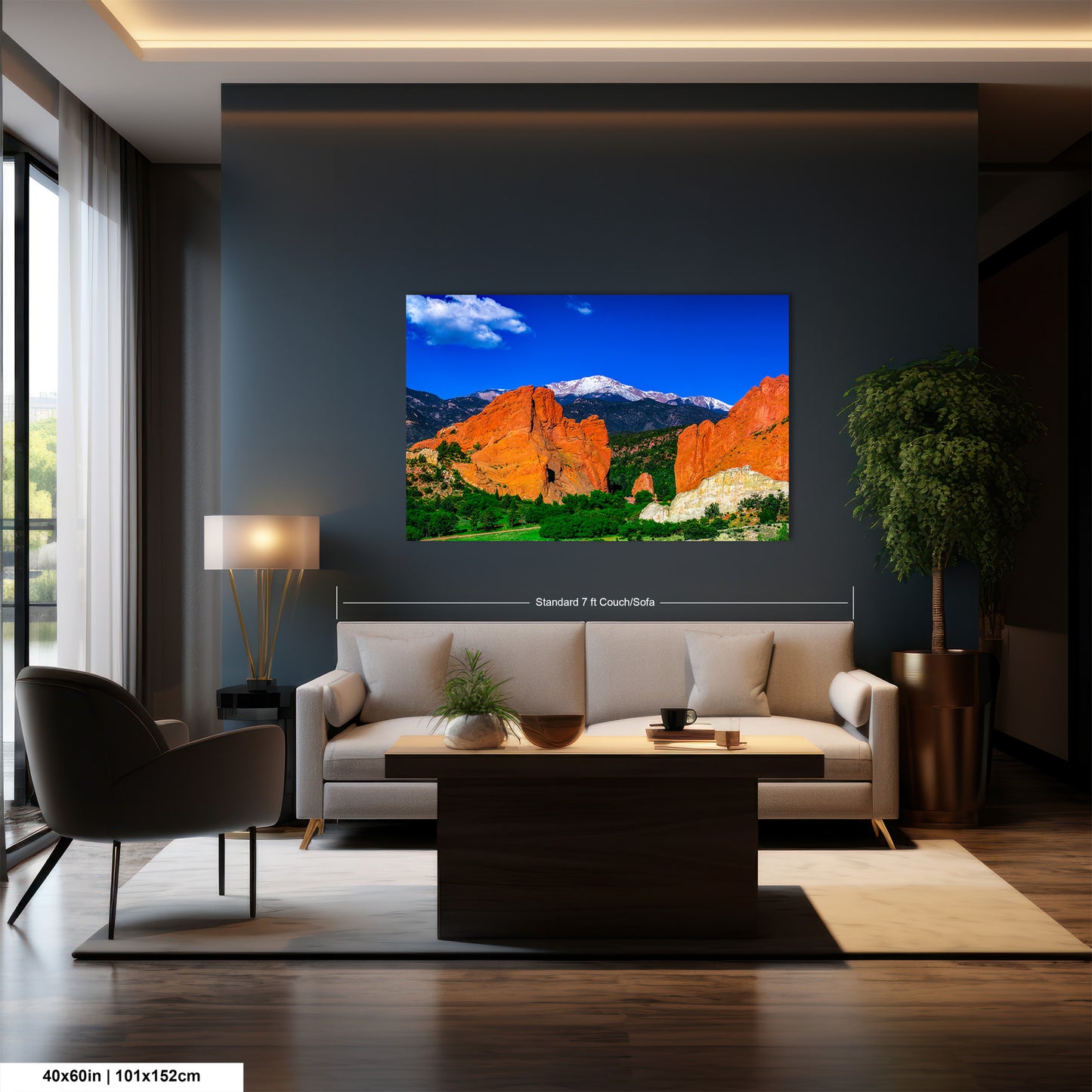 Garden of the god's picture, Pikes Peak print, Colorado Springs canvas, Colorado Springs wall art, 