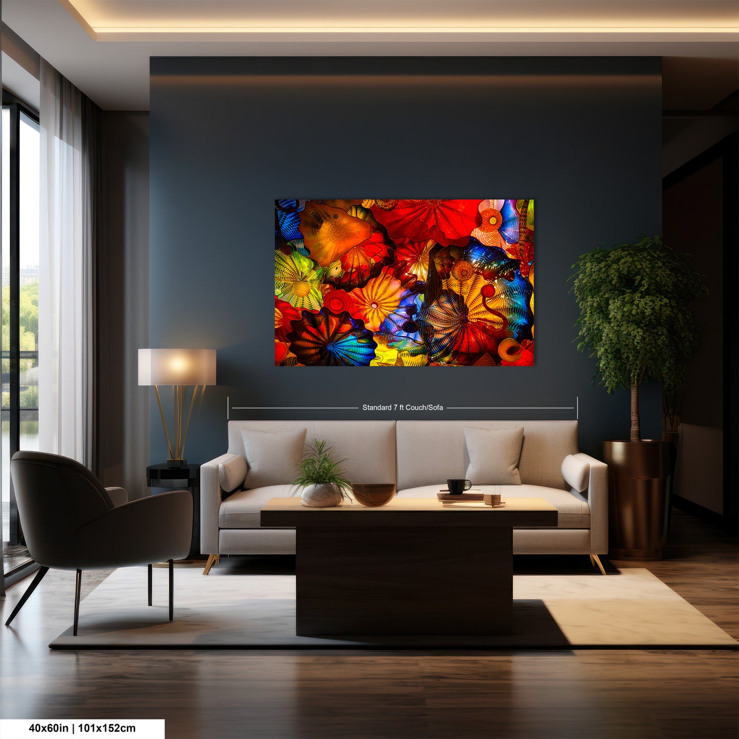 Color Glass Flowers Print, Chihuly Glass Wall Art, Home Decoration, House Warming Gift, Interior Design Ideas, Abstract Art, Urban Art