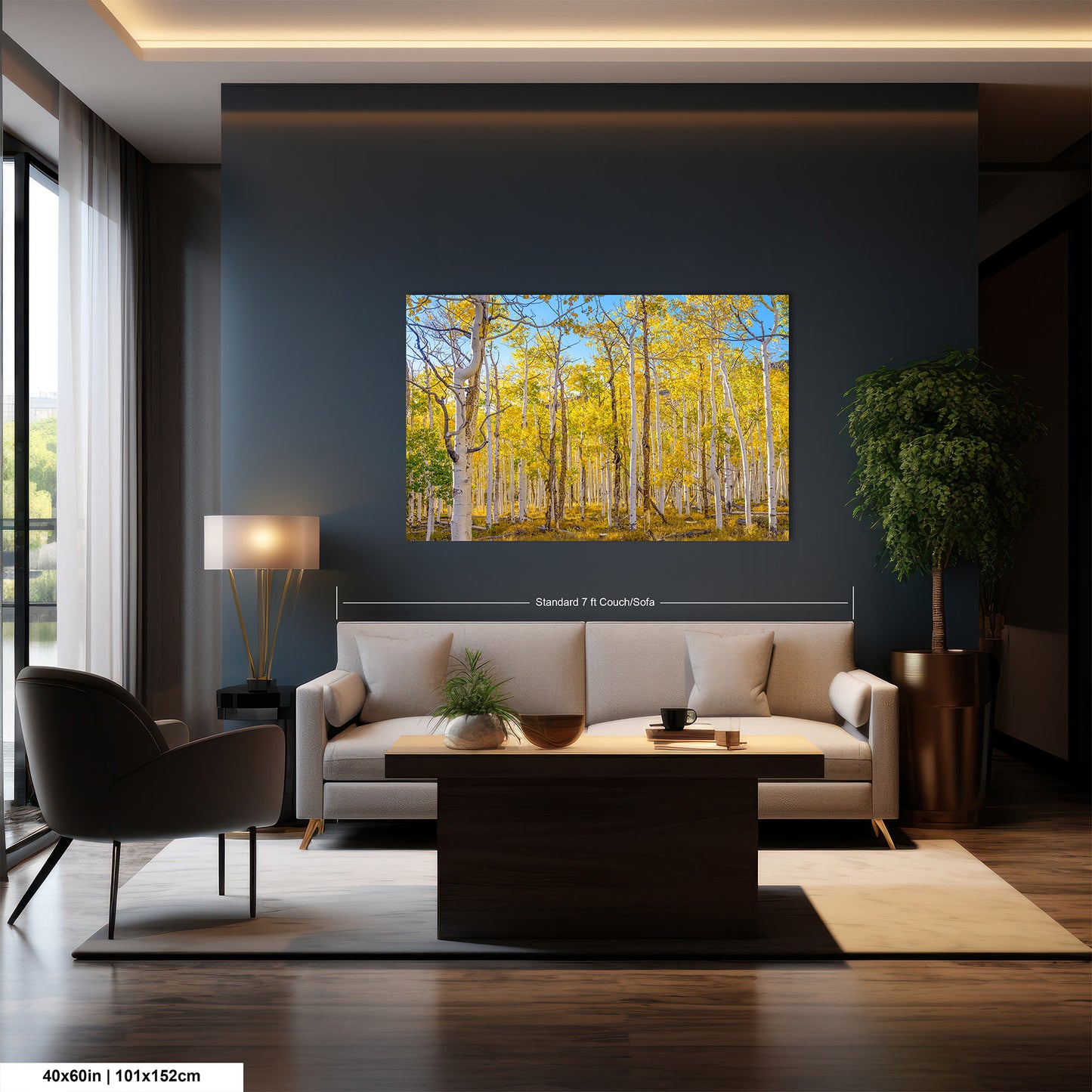 Fall Aspen Trees Wall Art, Pando / Birch Tree / Large Forest Print Nature / Canvas Wall Decor / Acrylic / Metal / Photography