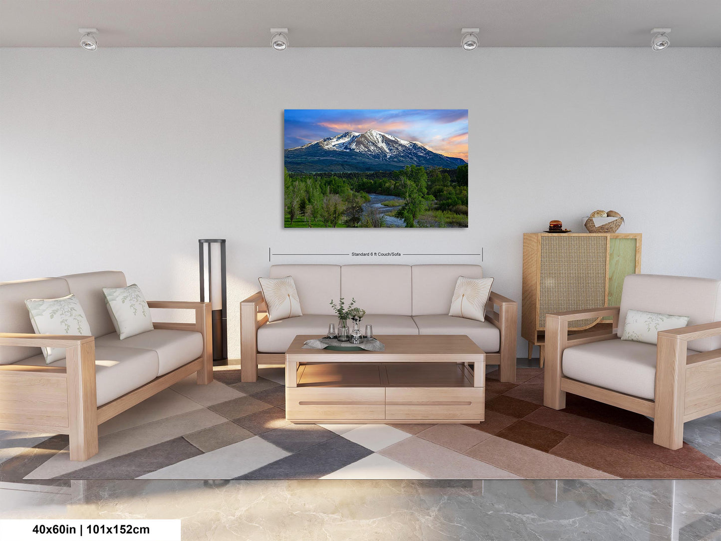 Mt. Sopris landscape picture, Aspen Colorado, Carbondale Colorado, Mount Sopris, Colorado wall art, mountain wall art, man cave art