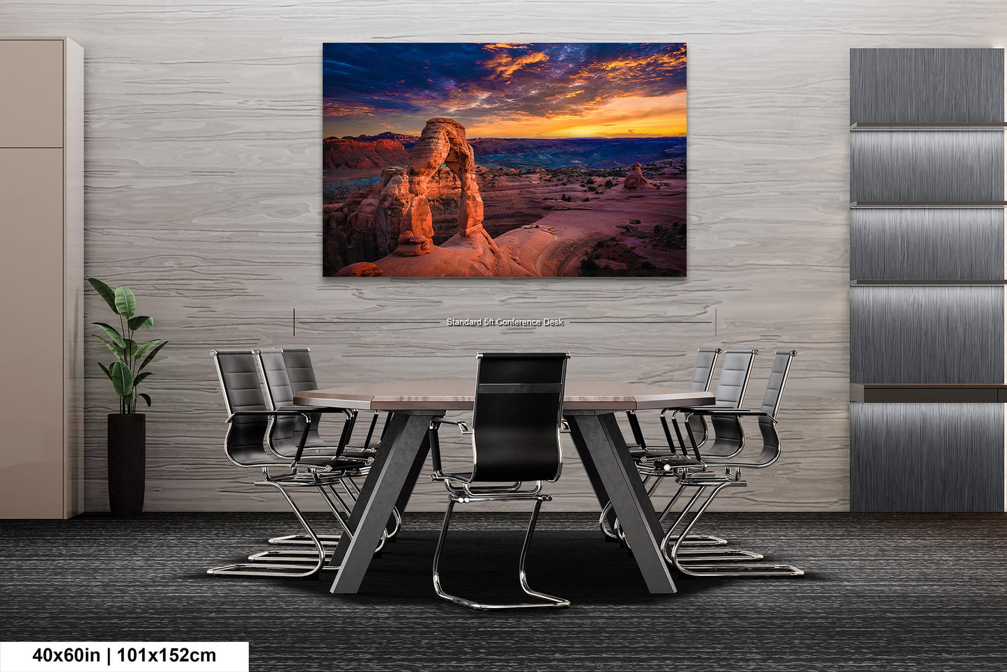 Sunset at Arches National Park Photography, Canvas Wall Art Photo Prints-Ideal Landmark Wall Decor for Home, Living Room, Bedroom Or Office