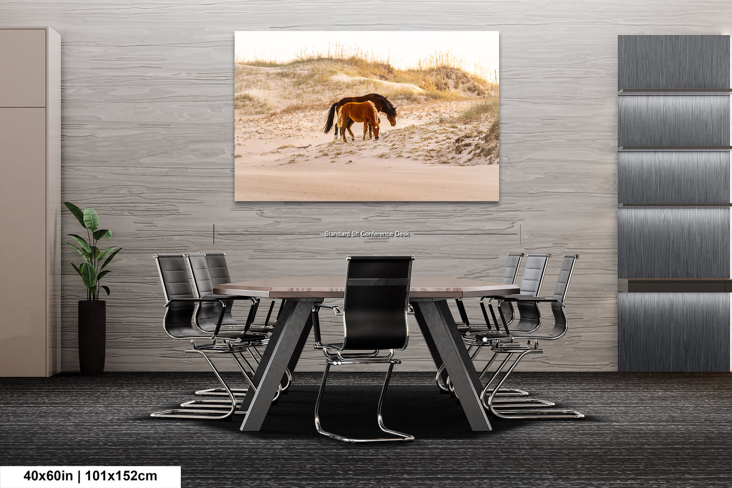 Wild Mustang Horses Mother and Baby Sunset / Fine Art Print / Canvas / Acrylic / Metal / Photography