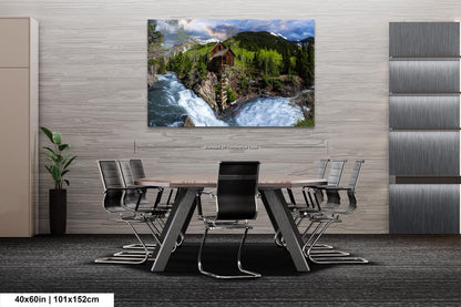 Crystal Mill landscape picture, Aspen Colorado, Carbondale Colorado, Crystal Mill in spring, Colorado wall art, mountain wall art, man cave