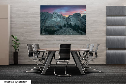 Mt. Rushmore national monument, Mount Rushmore, South Dakota picture, Black Hills wall art, Mt. Rushmore picture, sunset in black hills