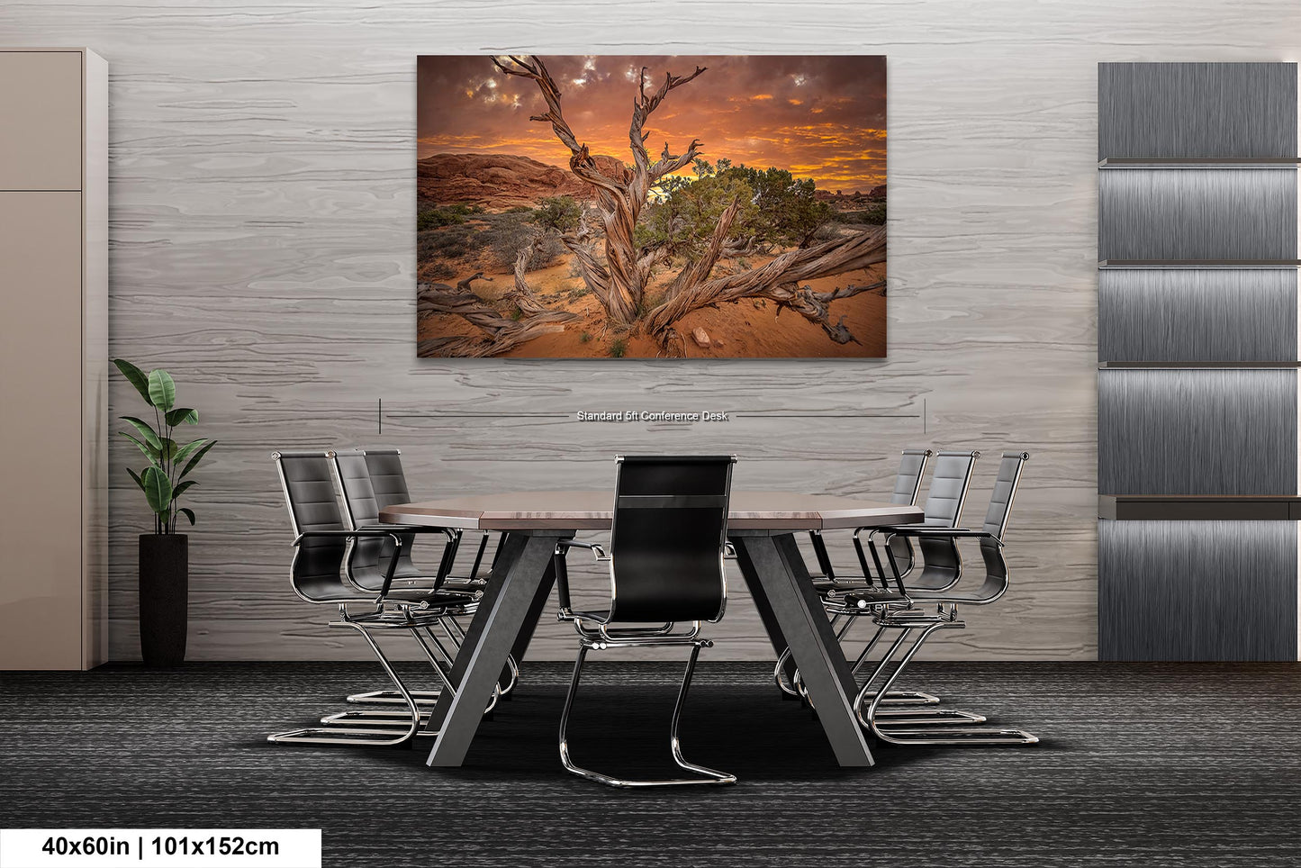 Dead Tree Sunset in Arches National Park Utah Fine art Canvas/Metal/Acrylic/Photo Print Wall Art Office Home Decorations Ready to hang