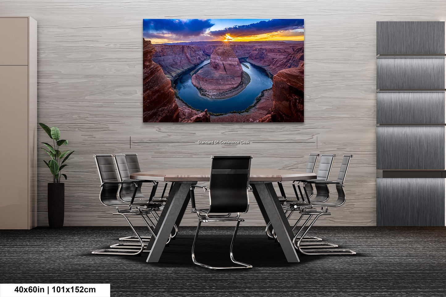 Sunset at Horseshoe Bend, Page, Arizona Fine art Canvas/Metal/Acrylic/Photo Print Wall Art Office Home Decorations Ready to hang