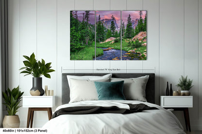 Rocky Mountain National Park wall art, summer in Estes Park, Colorado wall art, mountain stream, large framed art work