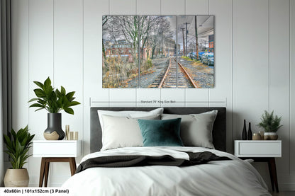 Beacon NY train tracks hdr living room bar cityy rebirth canvas print metal print