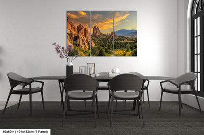 Divine Encounters: Garden of the Gods Wall Art Colorado Springs Landscape Photography Canvas Metal Print