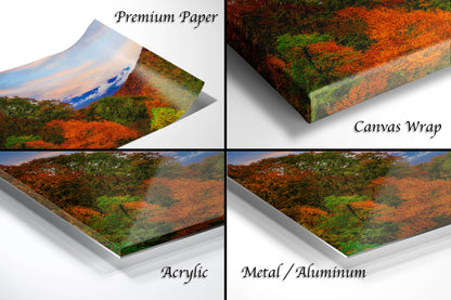 Blue ridge mountains fall picture, Smoky mountains autumn landscape, North Carolina mountains, Appalachia, Smoky mountain art, triptych