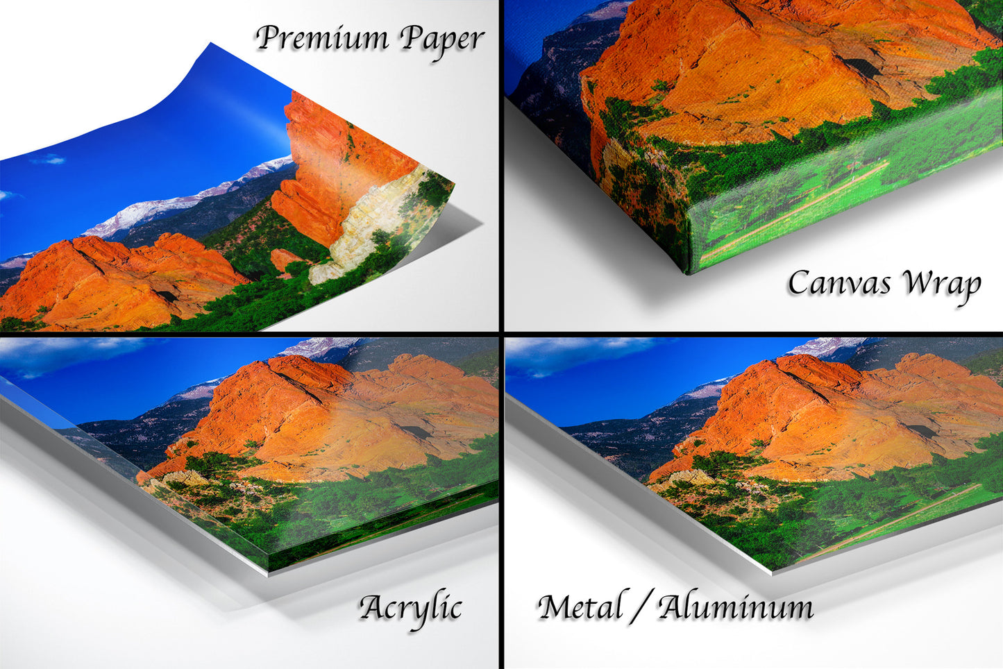 Garden of the god's picture, Pikes Peak print, Colorado Springs canvas, Colorado Springs wall art, 