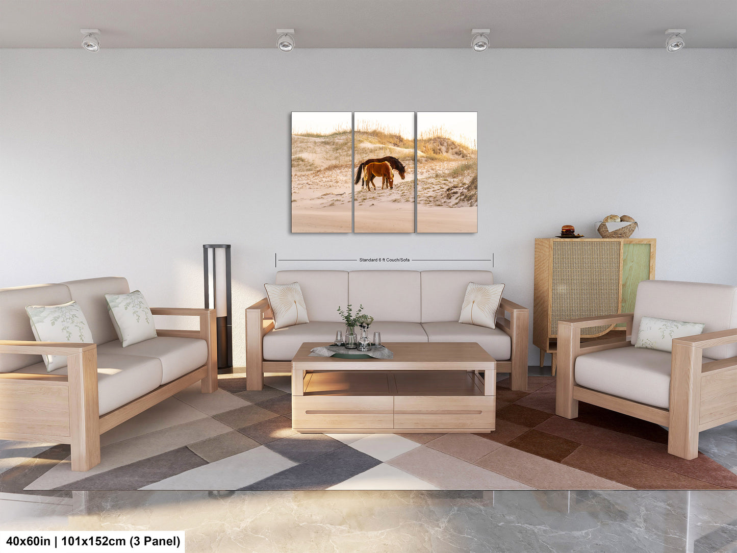 Wild Mustang Horses Mother and Baby Sunset / Fine Art Print / Canvas / Acrylic / Metal / Photography