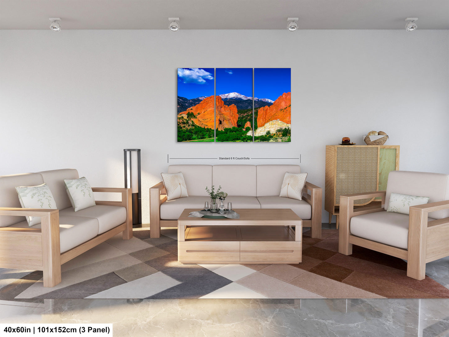Garden of the god's picture, Pikes Peak print, Colorado Springs canvas, Colorado Springs wall art, 
