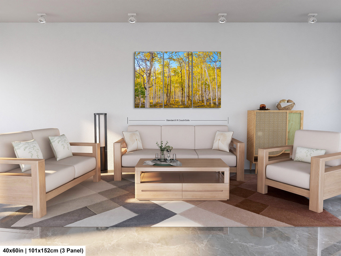 Fall Aspen Trees Wall Art, Pando / Birch Tree / Large Forest Print Nature / Canvas Wall Decor / Acrylic / Metal / Photography