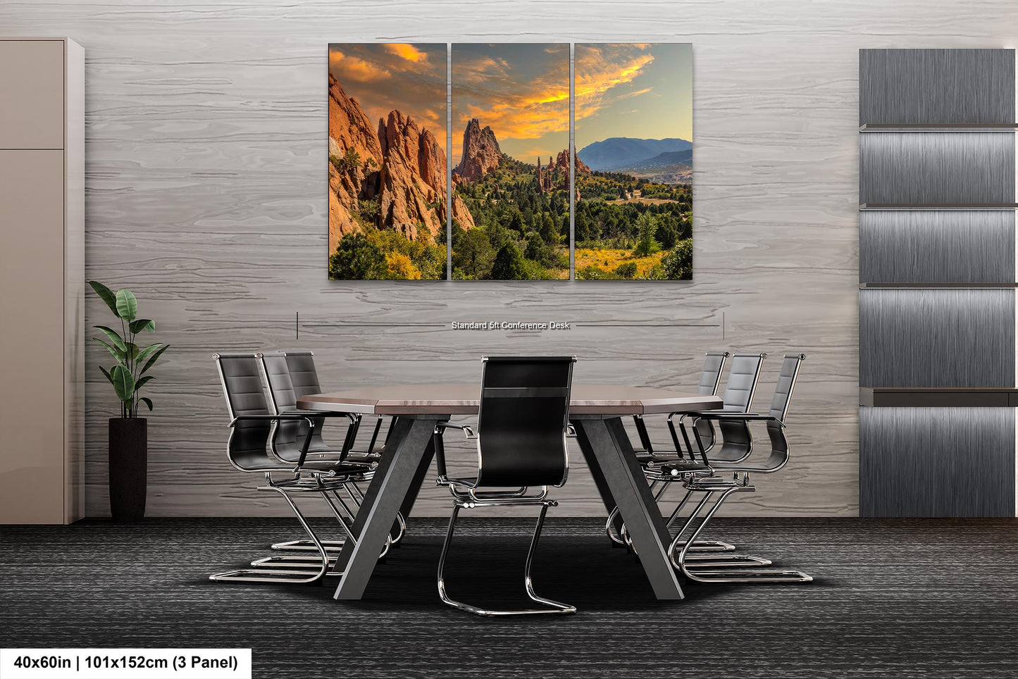 Divine Encounters: Garden of the Gods Wall Art Colorado Springs Landscape Photography Canvas Metal Print