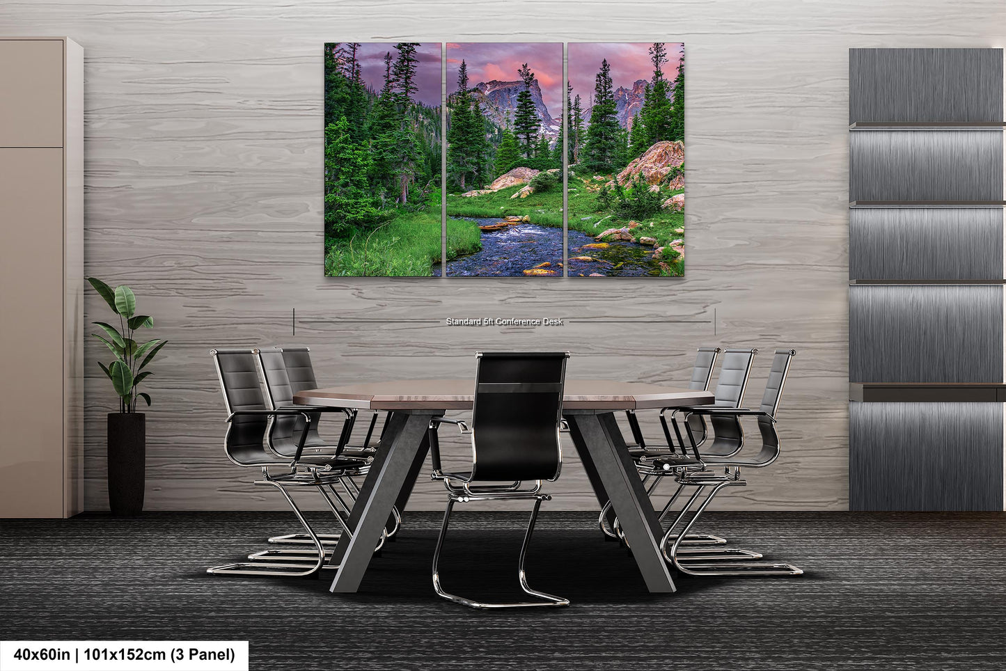 Rocky Mountain National Park wall art, summer in Estes Park, Colorado wall art, mountain stream, large framed art work