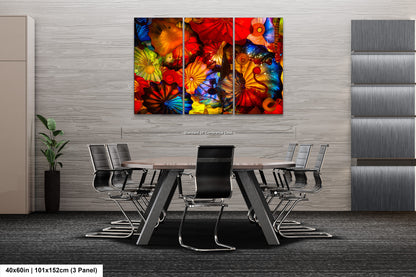 Color Glass Flowers Print, Chihuly Glass Wall Art, Home Decoration, House Warming Gift, Interior Design Ideas, Abstract Art, Urban Art