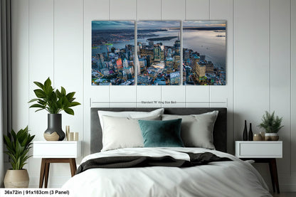 Downtown New York City Photo, Aerial View Skyline NYC, Lower Manhattan, NYC Canvas Print, New York City Wall Art, Aerial Photo, Metal Print