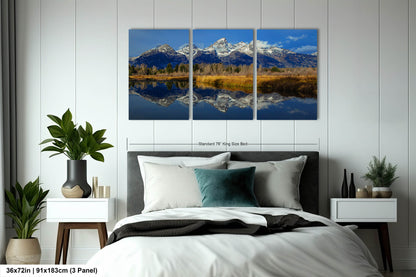 Grand Teton art, Wyoming art, Tetons canvas, Teton National park, Yellowstone national park, Grand Tetons photography, mountain wall art