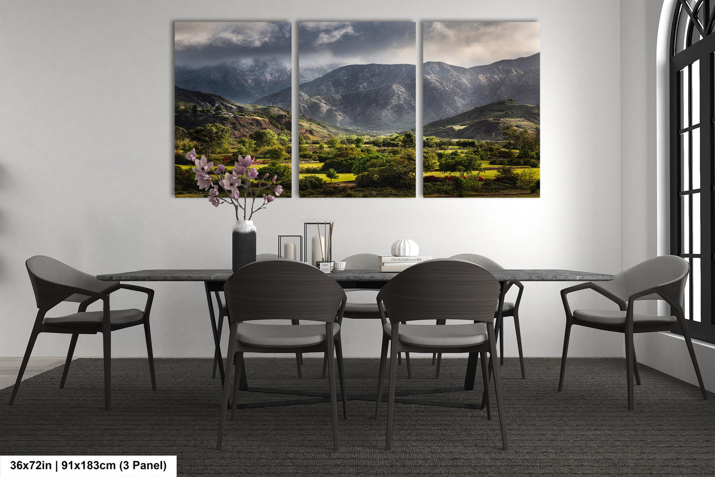 Clearing Storm over Mountain Valley / Sunland-Tujunga /  large canvas wall art