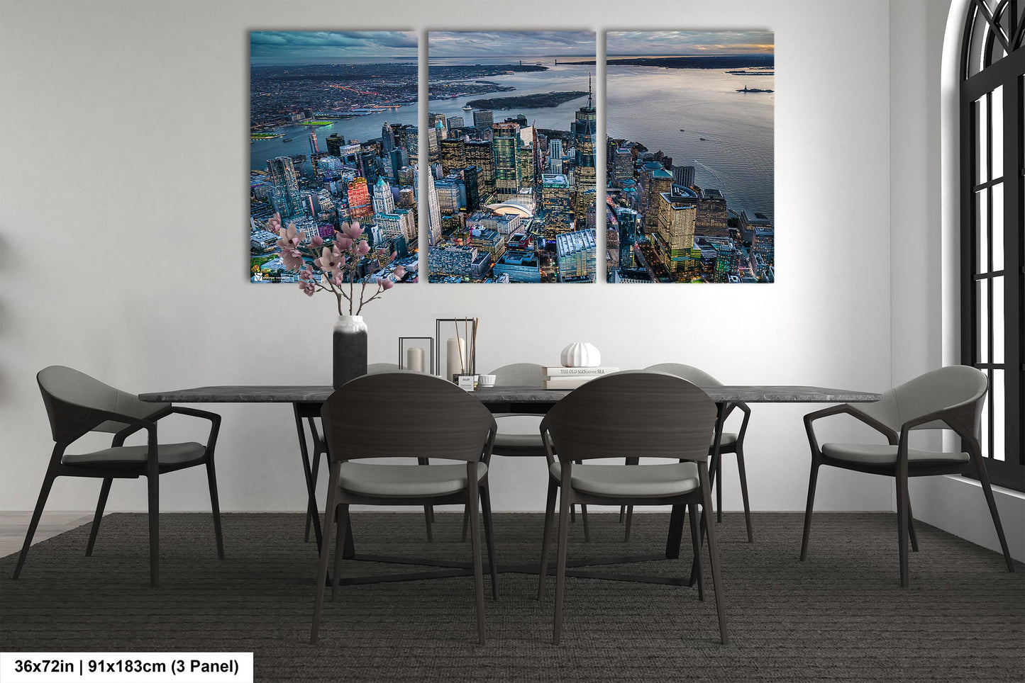 Downtown New York City Photo, Aerial View Skyline NYC, Lower Manhattan, NYC Canvas Print, New York City Wall Art, Aerial Photo, Metal Print