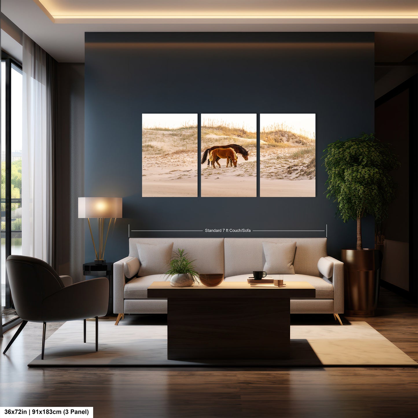 Wild Mustang Horses Mother and Baby Sunset / Fine Art Print / Canvas / Acrylic / Metal / Photography