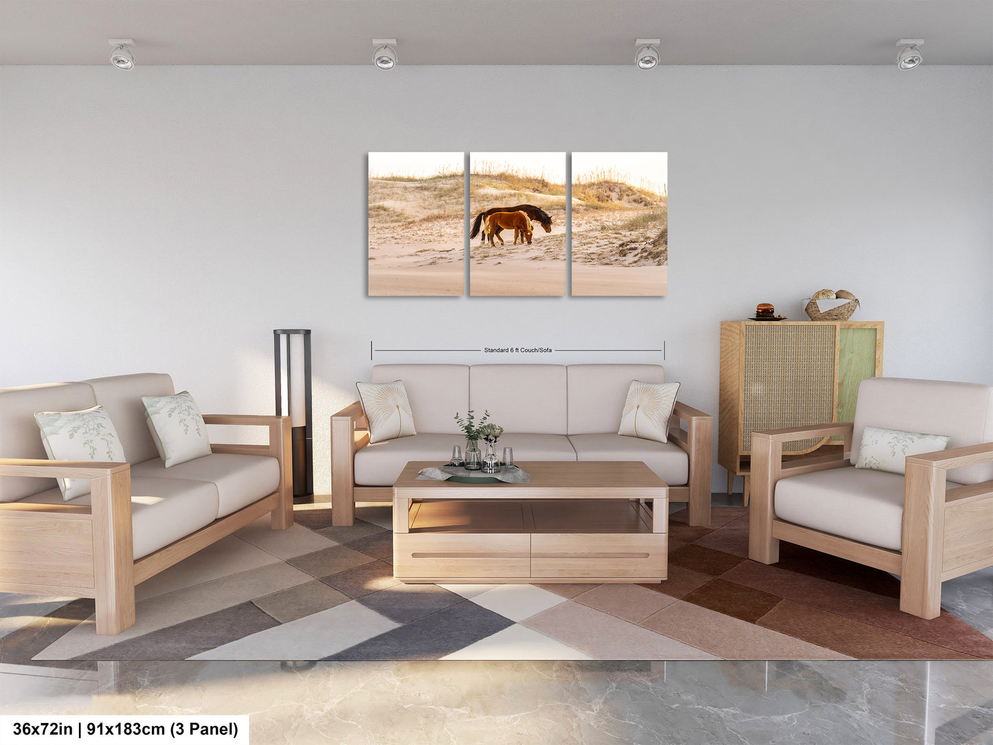 Wild Mustang Horses Mother and Baby Sunset / Fine Art Print / Canvas / Acrylic / Metal / Photography