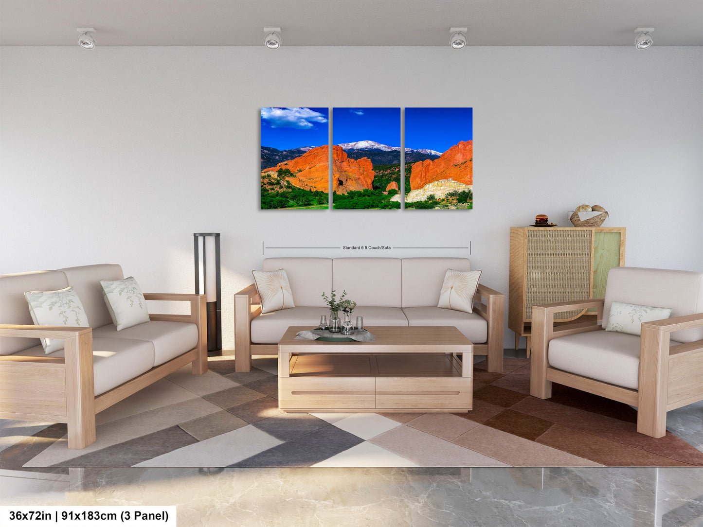 Garden of the god's picture, Pikes Peak print, Colorado Springs canvas, Colorado Springs wall art, 