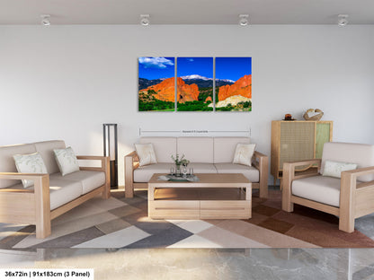 Garden of the god's picture, Pikes Peak print, Colorado Springs canvas, Colorado Springs wall art, 