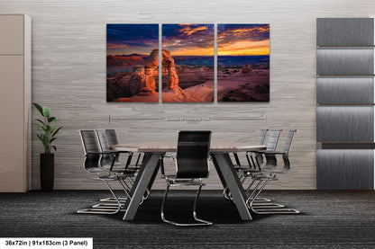 Sunset at Arches National Park Photography, Canvas Wall Art Photo Prints-Ideal Landmark Wall Decor for Home, Living Room, Bedroom Or Office