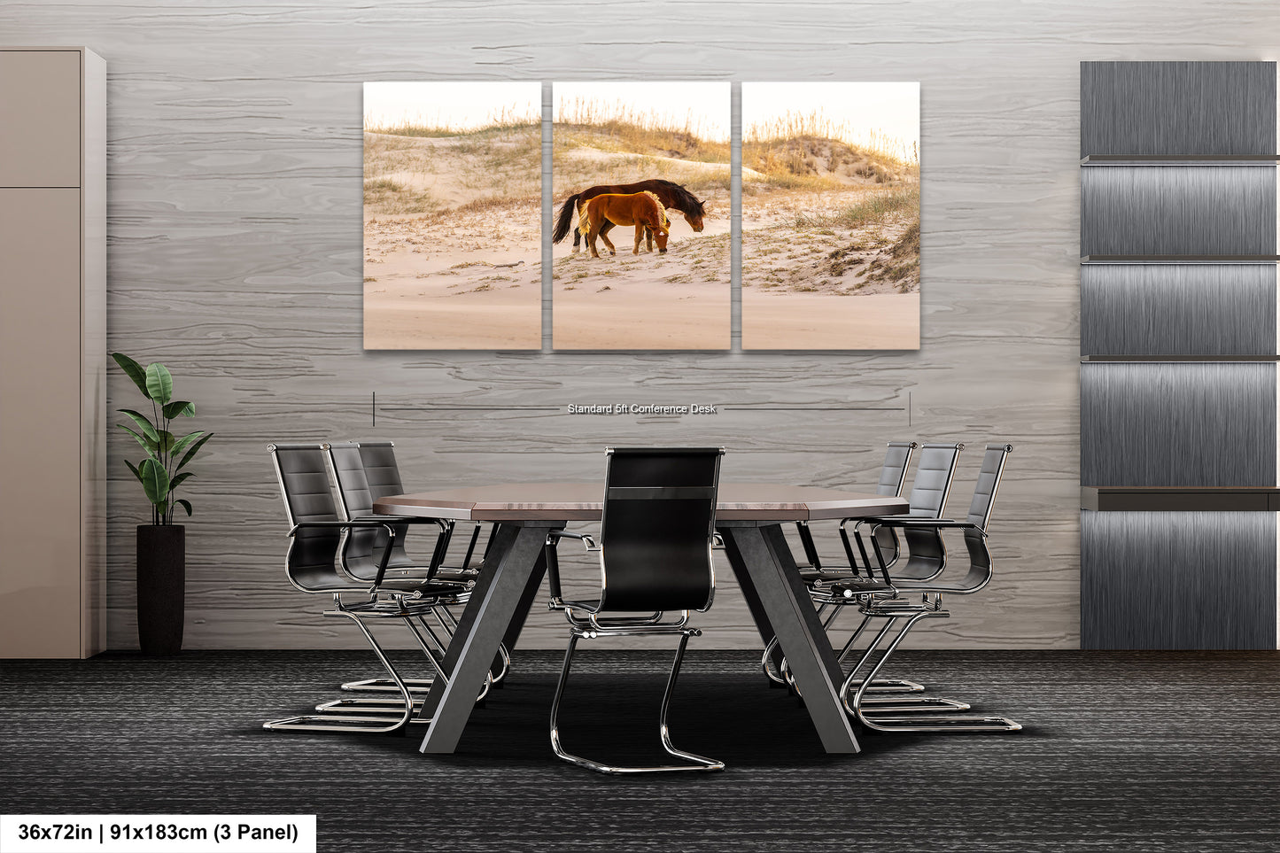 Wild Mustang Horses Mother and Baby Sunset / Fine Art Print / Canvas / Acrylic / Metal / Photography