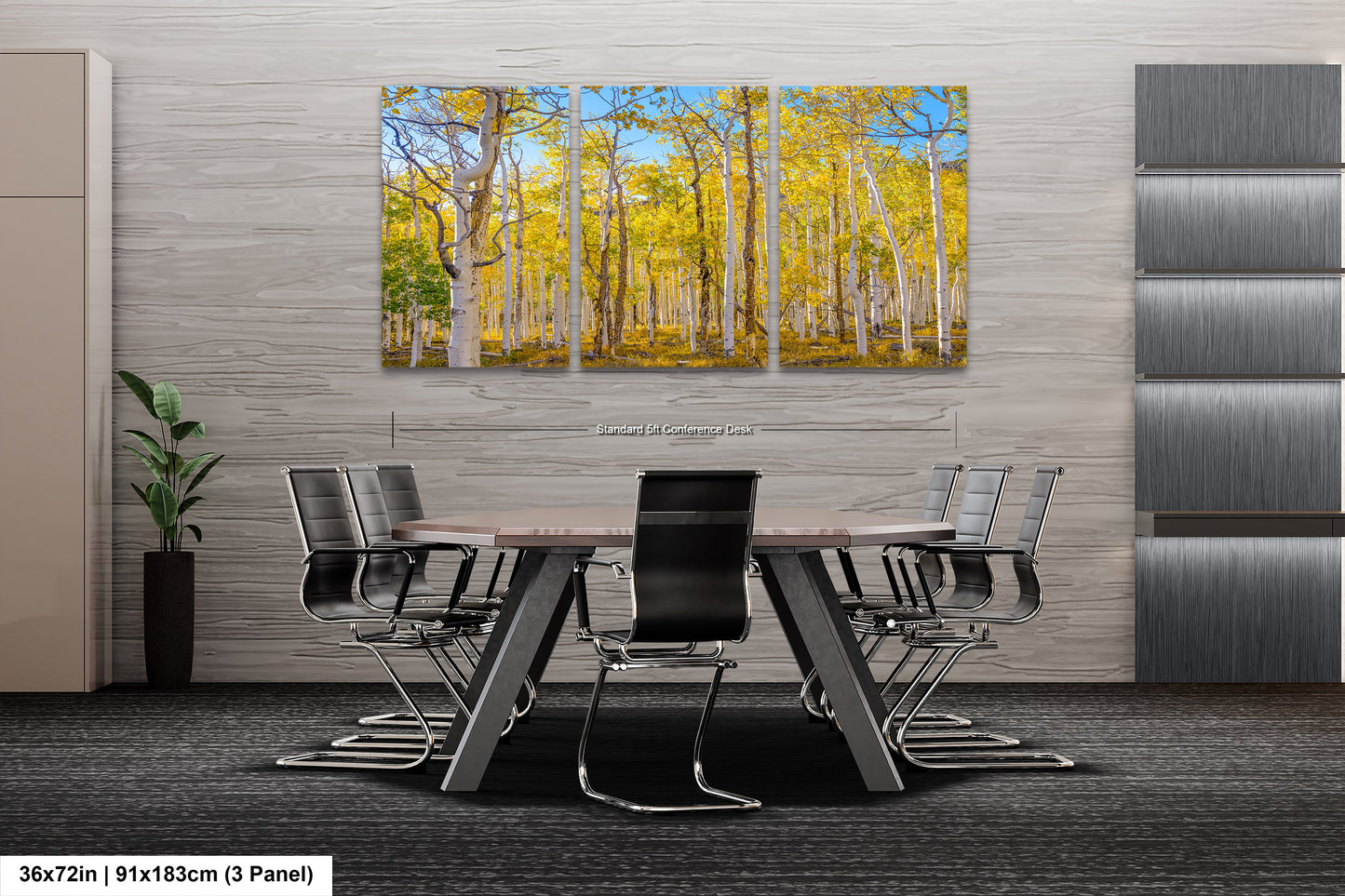 Fall Aspen Trees Wall Art, Pando / Birch Tree / Large Forest Print Nature / Canvas Wall Decor / Acrylic / Metal / Photography