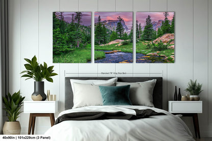 Rocky Mountain National Park wall art, summer in Estes Park, Colorado wall art, mountain stream, large framed art work