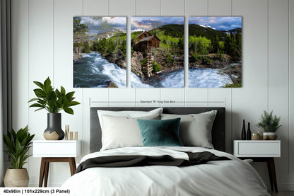 Crystal Mill landscape picture, Aspen Colorado, Carbondale Colorado, Crystal Mill in spring, Colorado wall art, mountain wall art, man cave