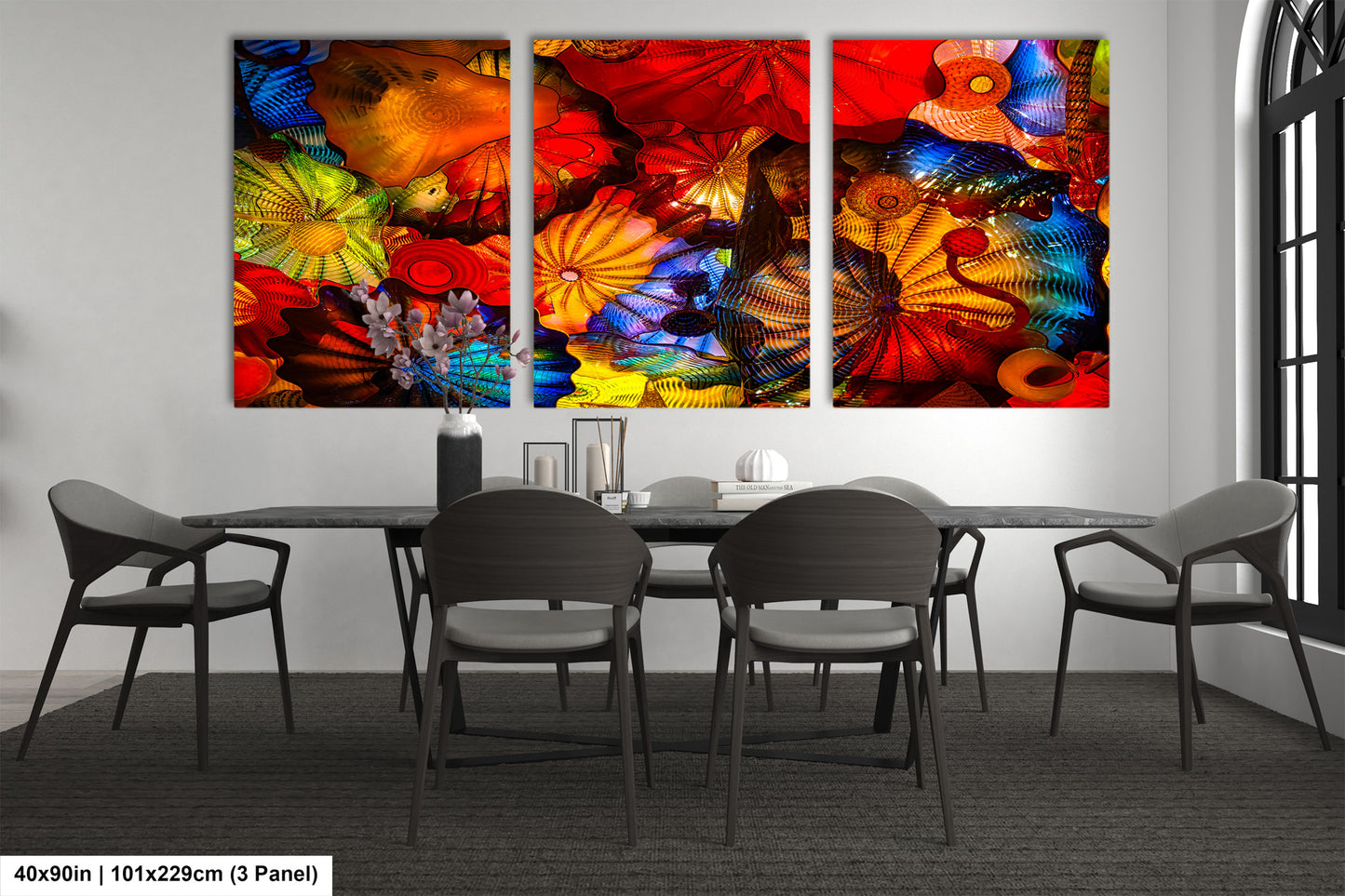 Color Glass Flowers Print, Chihuly Glass Wall Art, Home Decoration, House Warming Gift, Interior Design Ideas, Abstract Art, Urban Art