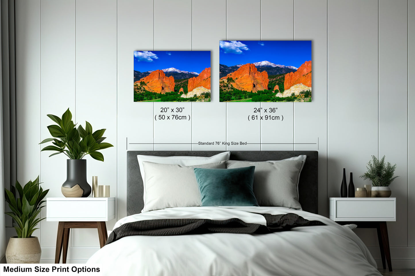 Garden of the god's picture, Pikes Peak print, Colorado Springs canvas, Colorado Springs wall art, 