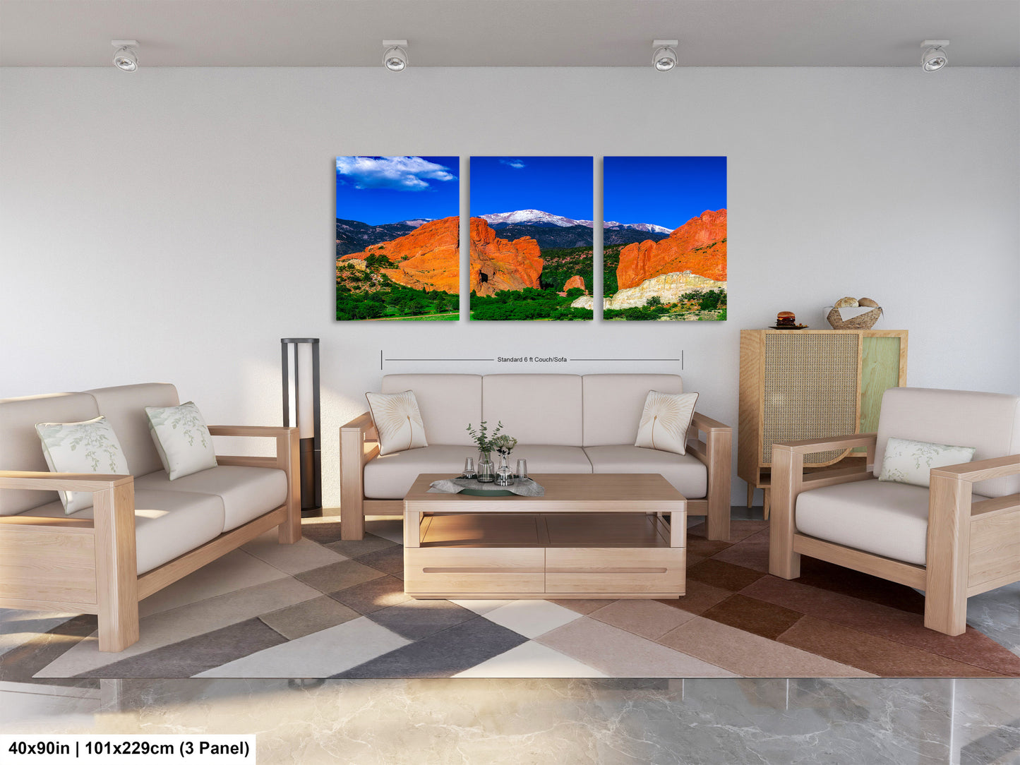 Garden of the god's picture, Pikes Peak print, Colorado Springs canvas, Colorado Springs wall art, 
